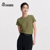 SHUKU/舒库M6云柔感柔软透气垂感圆领爽滑女款短袖T恤纯色短袖 商品缩略图3