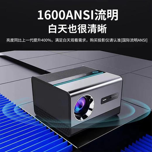 索飞MX-20 新款超高清投影仪家用办公投影机1080P 旗舰版 灰色【鲜知30.0】 商品图2
