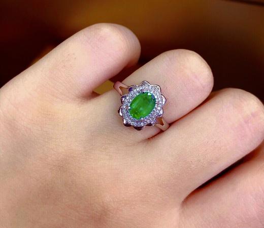 1.46ct刻面祖母绿戒指 商品图4