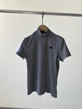 25新款LYN X半高领打底衫，韩国🇰🇷客供面料，有弹力，有质感，洋气显瘦的印花面料，胸前立体LOGO彰显品质，肩部拼接设计！