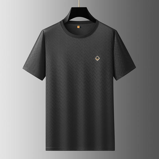 【冰丝】【DWP】大依优型大码短袖T恤圆领体恤加肥加大男士大号透气舒适夏季半袖 商品图5