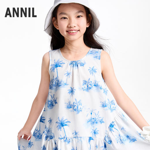 【实体店同款】女童无袖连衣裙夏季新款安奈儿童装AG523632 商品图1