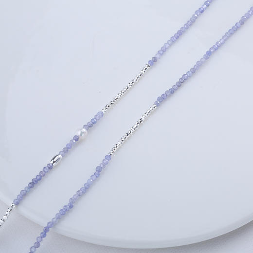 【宏艺珠宝】薰衣草畔坦桑石·银s925项链 商品图1