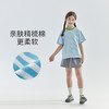 【代发】条纹短袖T恤 cicochild夏季款中大女童舒适亲子款蓝白条纹短袖 商品缩略图1