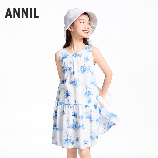 【实体店同款】女童无袖连衣裙夏季新款安奈儿童装AG523632 商品图0