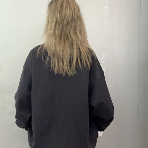 MZ圆领大字母图案长袖卫（黑红）春季251030230321 商品图1