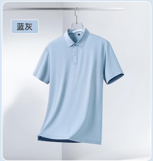 【棉麻纯色翻领短袖POLO衫】夏季新款7A抗菌短袖T恤  男女同款 商品图5