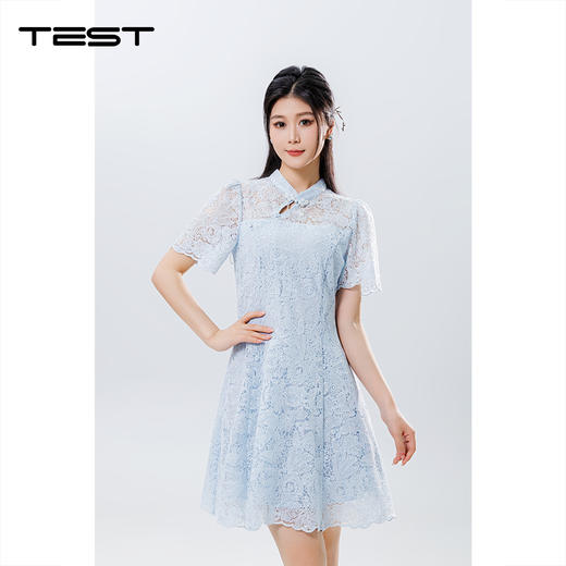 夏上新时尚气质优雅修身清新旗袍4252032 商品图0