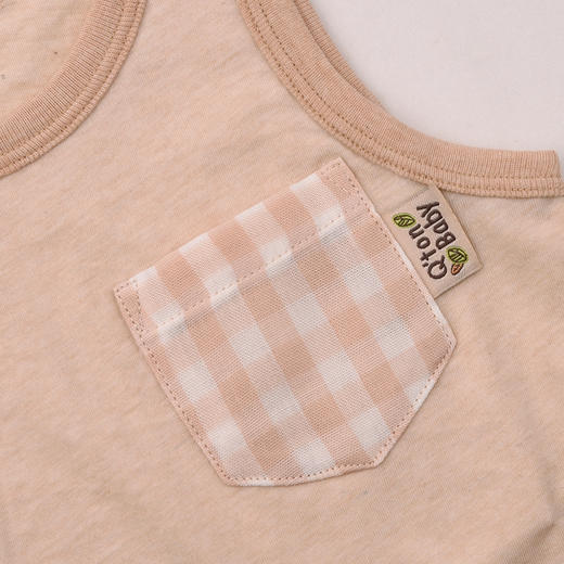 棉果果夏季彩棉纯棉家居背心M201170199220 商品图1