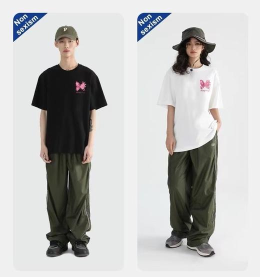 工厂直促价【100%棉】情侣（樱花蝴蝶-侧标）柯式印花短袖T恤-喜出 商品图2