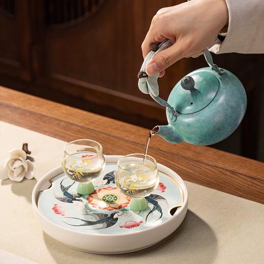 朱炳仁·铜-春归茶礼套装 | 国大师监制，以春归燕入壶，雅致非凡【预售20天发货】 商品图2