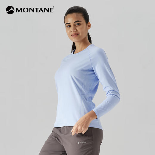 MONTANE 盟泰恩女款APOLLOS速干长袖T恤轻量户外速干衣弹力透气排汗 商品图3