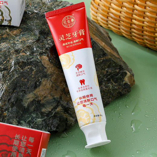 元生泰 灵芝牙膏90g/支  清洁牙齿  清新口气 商品图2