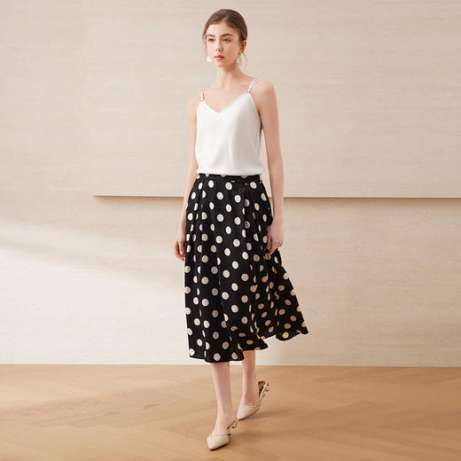 EITIE爱特爱百搭双肩带V领经典色吊带背心内搭上衣2025夏季新款B2513612 商品图2