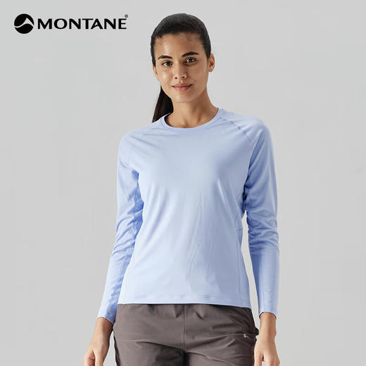 MONTANE 盟泰恩女款APOLLOS速干长袖T恤轻量户外速干衣弹力透气排汗 商品图2