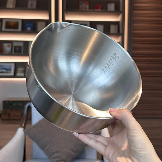 【德国贵族体验沥水篮】316不锈钢沥水篮洗菜盆双层厨房漏盆水果盆滤水淘米篮 商品图4