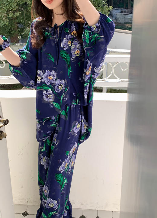 氛围感棉绸亲肤居家睡衣 商品图10