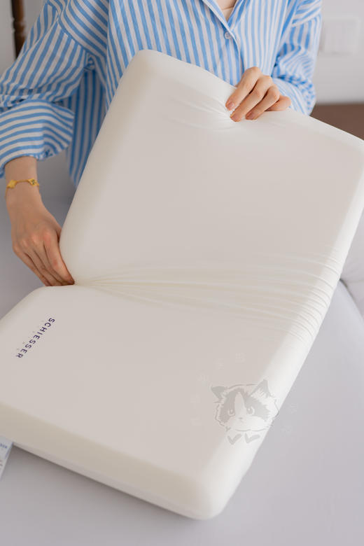 【舒雅SCHIESSER  LIVING生活零压慢回弹记忆枕】悬浮黑科技 ✅经典慢回弹记忆绵  ✅智能控温，自动感应调整  ✅加宽枕面，全方位包裹  ✅高透亲肤云感裸肌面料 商品图3