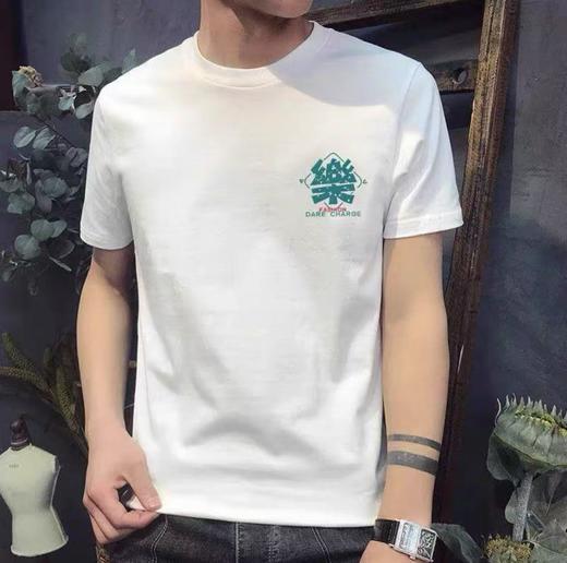 工厂直促价【100%棉】情侣（樂-侧标）柯式印花短袖T恤-喜出 商品图2