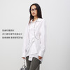 lost in echo2025春夏新款设计师品牌经典廓形多纽扣白色长袖衬衫 商品缩略图1