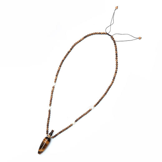 MELI&MOLI |黄虎眼绅士观音香水瓶沉香珠象牙环扣套链—五行之土 商品图2