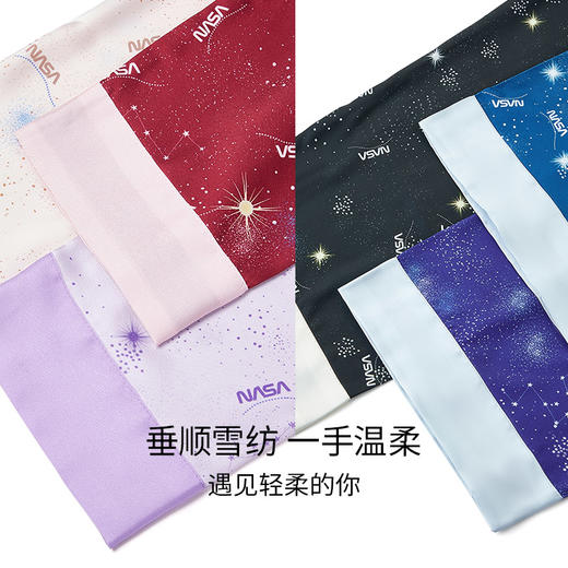 ² 断码清仓【完型NASA联名情侣款睡衣】5种颜色 弹力缎面仿真丝触感不易皱  HM02-CRMM-WXKJ 商品图3