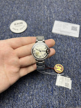 AF卡地亚蓝气球系列 中号33mm 钻圈款 女士腕表