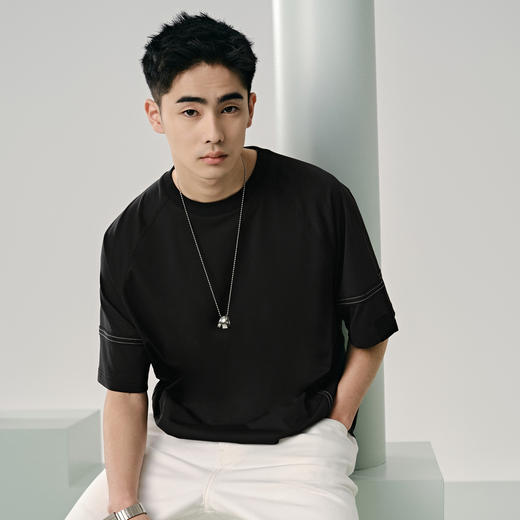 GXG男装 零压系列速干撞色设计圆领短袖T恤男士上衣  夏热卖 商品图2