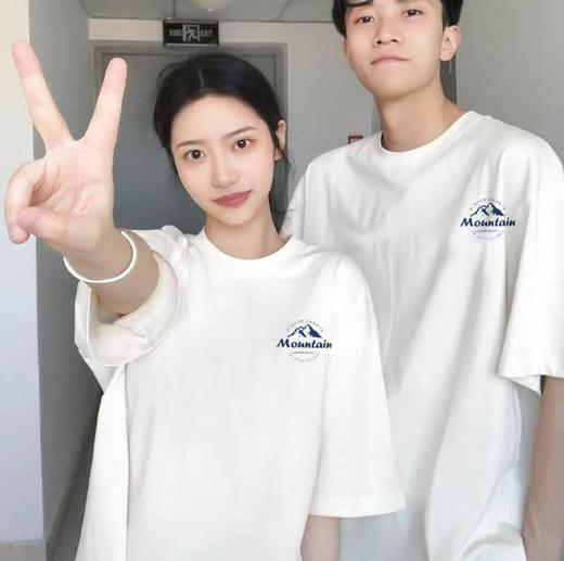 工厂直促价【100%棉】情侣（小山-侧标）柯式印花短袖T恤-喜出 商品图1