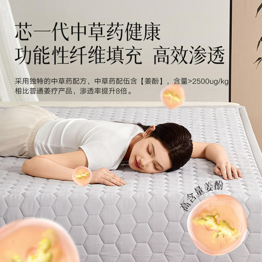 寤香 华西医学中草药医学1号床垫 品质提花面料 透气性好 轻便易打理 商品图2