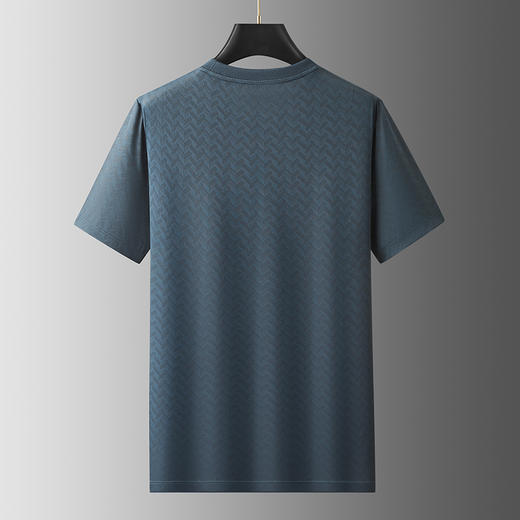 【冰丝】【DWP】大依优型大码短袖T恤圆领体恤加肥加大男士大号透气舒适夏季半袖 商品图4