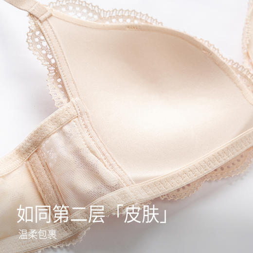 靴下物蕾丝内衣小胸聚拢白色性感内衣女薄款文胸大胸显小少女文胸 商品图1