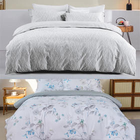 (分2个包裹发货）水星家纺全棉四件套DH【线下专柜同款】 花漾云汐 200cm×230cm/套+水星家纺全棉四件套DH【线下专柜同款】 琉光织梦 200cm×230cm/套【鲜知30.0】