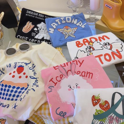 【🔥59.9元/3件起】一家四口❤️懒散猫纯棉A类亲子短袖UPF50+T恤男童女童亲子可穿吸汗透气柔软亲肤店 商品图5