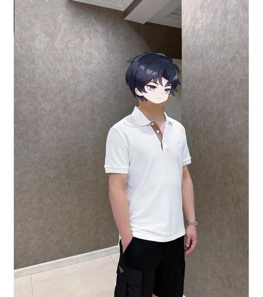 BUR战马刺绣三粒扣珠地Polo衫 纯棉大网孔蜂窝编织珠地 商品图5