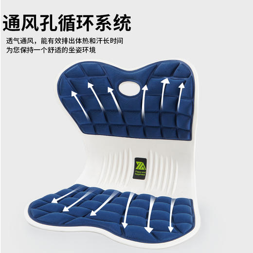 g72小时内发货【坐享舒坦 】思菲其护腰矫姿坐垫格纹款 护腰+矫姿 久坐不累  适合居家/老人/孩子/上班族/孕妇宝妈 太实用了！ 商品图4