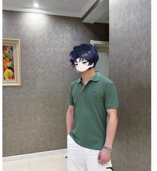 BUR战马刺绣三粒扣珠地Polo衫 纯棉大网孔蜂窝编织珠地 商品图6