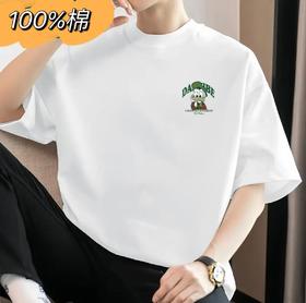 工厂直促价【100%棉】情侣（唐老鸭-侧标）柯式印花短袖T恤-喜出