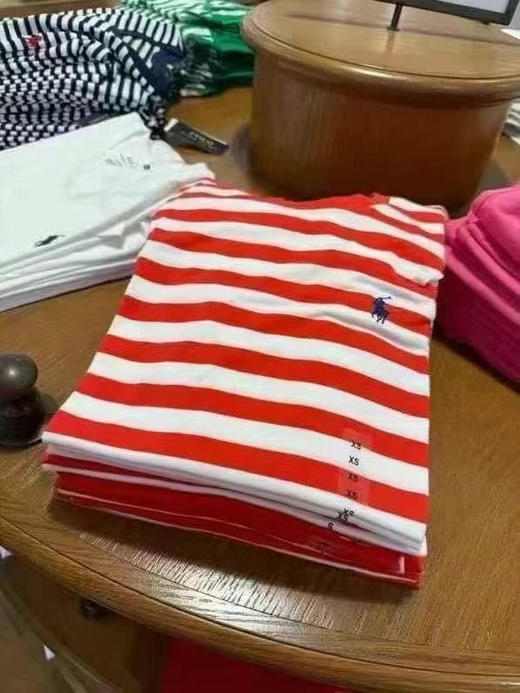 条纹控收！RL Polo拉夫劳伦 女士圆领短袖T恤 商品图6