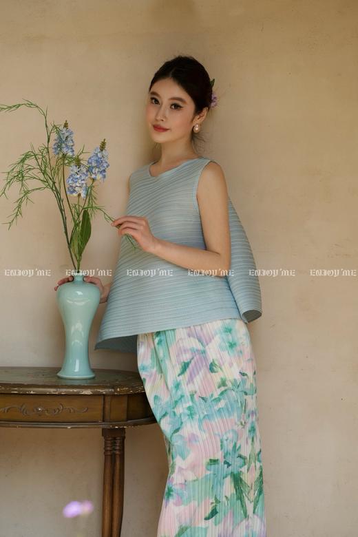 【门店同款】ENJOY夏季风褶衣褶皱花艺半裙 162264789 商品图2