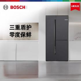 博世（BOSCH） 530升全域智净T3对开双循环活氧零度保鲜无霜冰箱 K3AT57789C冷杉灰