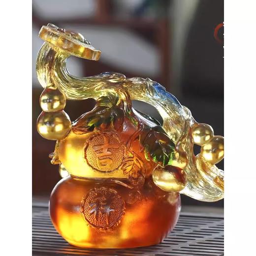 琉璃葫芦如意吉祥风水摆件居家玄关办公摆放乔迁搬家祝寿送礼【不支持补差，非质量问题不退不换】S 商品图4