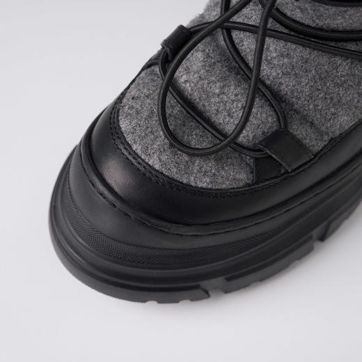 ROMI STUDIO“御雪之道” 可调节抽绳中筒厚底户外雪地靴 448DS045 商品图2