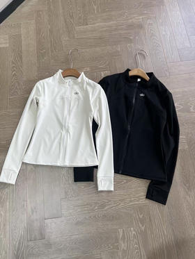原单正品 alo25新款瑜伽外套Define立领夹克普拉提运动长袖健身服
黑白两色，尺码S-XL