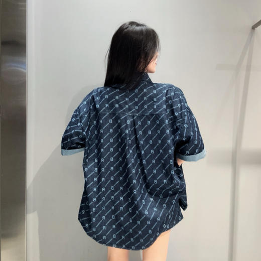 MC翻领满印配短裤短袖牛仔套装50311夏季952011130321 商品图1