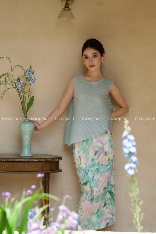 【门店同款】ENJOY夏季风褶衣褶皱花艺半裙 162264789 商品图1