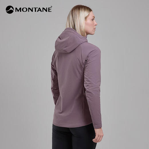 MONTANE 盟泰恩KHAMSIN HOODIE女士加绒软壳外套防风防泼水 户外保暖耐磨 商品图2