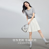 熙世界学院风白色百褶半身裙女夏2025新款百搭小个子纯棉a字短裙 商品缩略图2