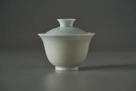 守艺 · 四时蓝釉盖碗 柴窑