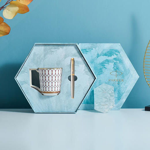 派克新款IM黑森林墨水笔+wedgwood拜占庭马克杯套装+派克IM暮光之城墨水笔+wedgwood红粉年华马克杯套装【鲜知30.0】 商品图4